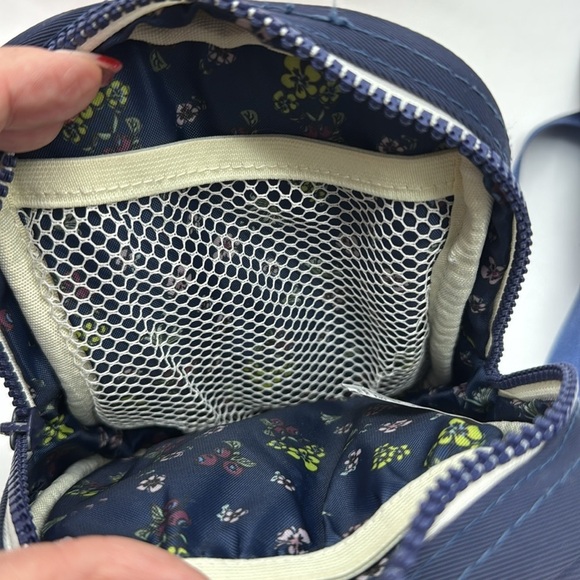 Thread navy blue crossbody nylon travel bag MCB7121P - Picture 9 of 12